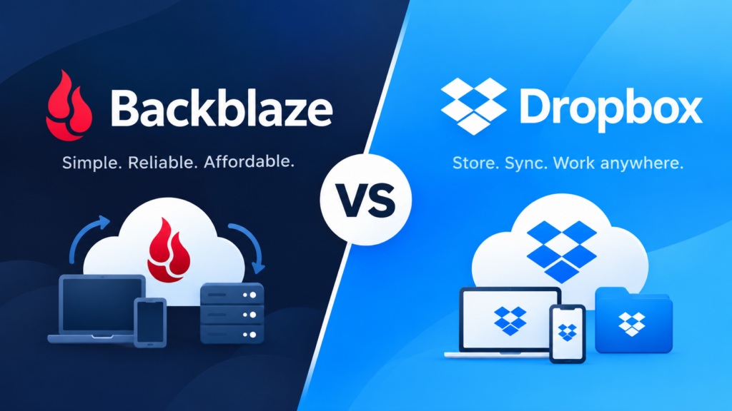 Backblaze vs Dropbox Business for small business